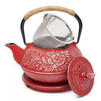 Japanese Cast Iron Teapot Set With Handle 800mL