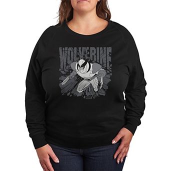 Plus Size Wolverine Monochrome French Terry Long Sleeve Tee