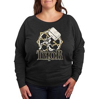 Plus Size Thor Norse French Terry Long Sleeve Tee