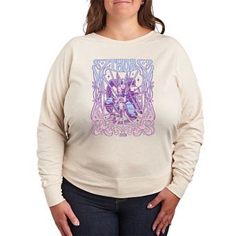 Plus Size Thor Nouveau Floral French Terry Long Sleeve Tee