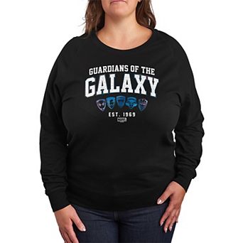 Plus Size Guardians of the Galaxy Collegiate French Terry Long Sleeve Tee