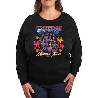 Plus Size Guardians of the Galaxy Cosmic Tour French Terry Long Sleeve Tee