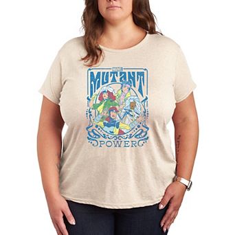 Plus Size X-Men Mutant Power Girl Group Graphic Tee