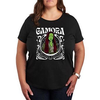 Plus Size Guardians of the Galaxy Gamora Nouveau Floral Graphic Tee