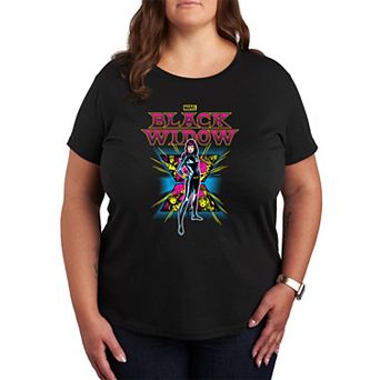 Plus Size Black Widow Portrait Graphic Tee