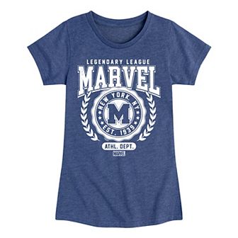 Girls 7-16 Marvel Legendary League Collegiate Tee