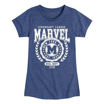 Girls 7-16 Marvel Legendary League Collegiate Tee