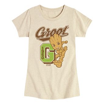 Girls 7-16 Marvel Guardians of the Galaxy Groot Collegiate Tee