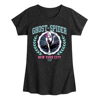 Girls 7-16 Marvel Ghost Spider NYC Collegiate Tee