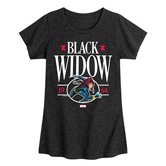 Girls 7-16 Marvel Black Widow 1964 Collegiate Tee