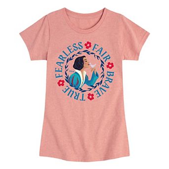 Disney's Snow White Girls 7-16 Fearless Fair Brave True Tee