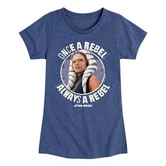 Girls 7-16 Star Wars Ahsoka Always A Rebel Tee