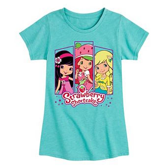Girls 7-16 Strawberry Shortcake & Friends Grid Graphic Tee