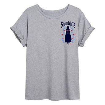 DIsney's Snow White Juniors' Left Chest Oversized Tee