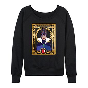 Disney's Snow White Evil Queen Women's Mirror Mirror French Terry Long Sleeve Tee