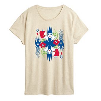 Disney's Snow White Evil Queen Women's Card Graphic Tee
