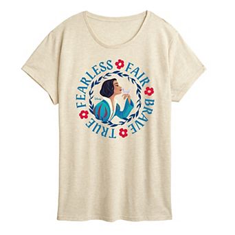 Disney's Snow White Women's Fearless Fair Brave Graphic Tee