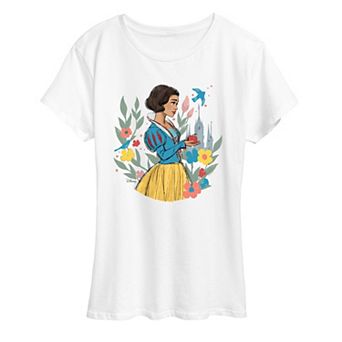 Disney's Snow White Women's Floral Graphic Tee