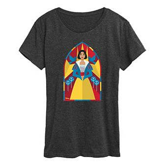 Disney's Snow White Women's Stained Glass Graphic Tee