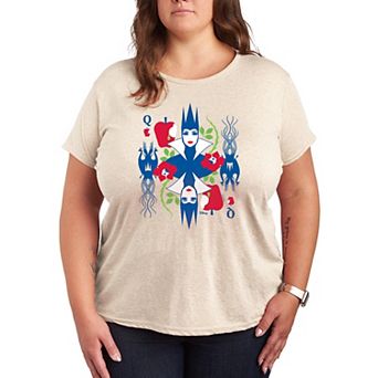 Disney's Snow White Evil Queen Plus Size Card Graphic Tee