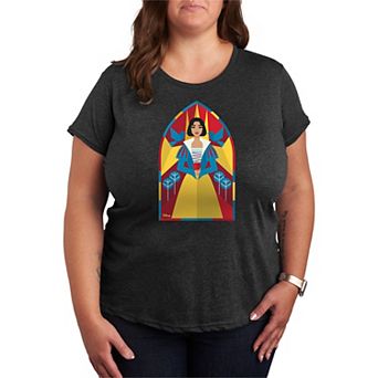 Disney's Snow White Plus Size Stained Glass Graphic Tee