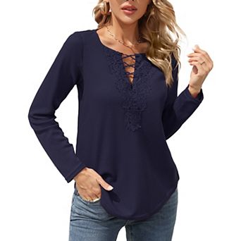 Summer Blouse for Women Lace Petal Sleeve Tops Short Sleeve Pleated Shirt Loose A Line Tshirts