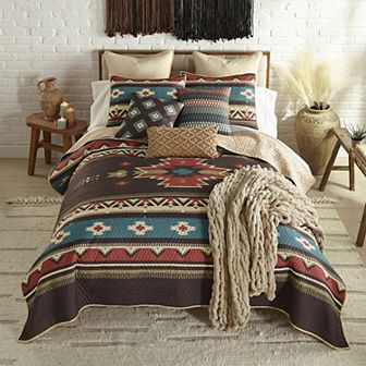 Donna Sharp Mahogany Desert 3 pc Quilt Set with Shams