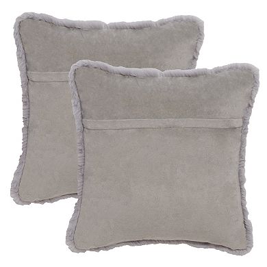 Safavieh Flayn 2-Pack Faux-Fur 22-in. Pillows