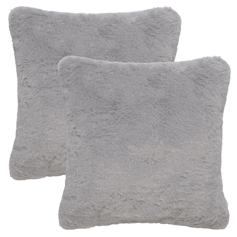 UPC 195058442510 product image for Safavieh Flayn 2-Pack Faux-Fur 22-in. Pillows, Gray | upcitemdb.com