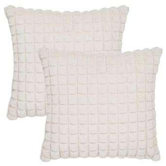 Safavieh Chess 2-Pack Textured Square Pillows