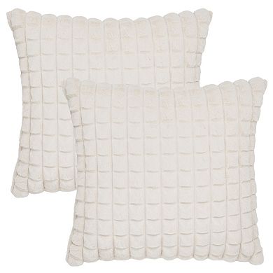 Safavieh Chess 2-Pack Textured Square Pillows