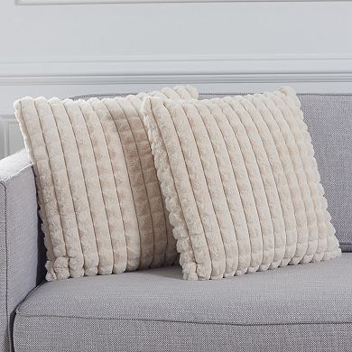 Safavieh Chess 2-Pack Textured Square Pillows