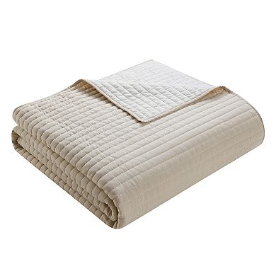 VCNY Home Embroidered 3-Piece Pick Stitch Microfiber Quilt Set