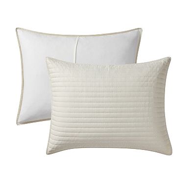 VCNY Home Embroidered 3-Piece Pick Stitch Microfiber Quilt Set