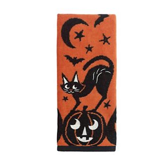 Celebrate Together™ Halloween Cat and Pumpkin Hand Towel