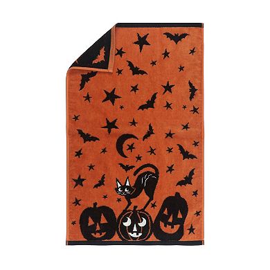 Celebrate Together™ Halloween Cat and Pumpkin Hand Towel