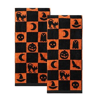 Celebrate Together™ Halloween Check Hand Towel 2 Pack