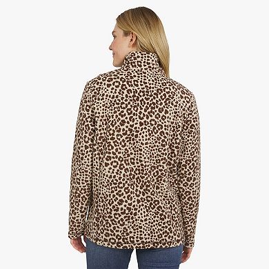 Women's Lands' End Powder Fleece Quarter Zip Pullover