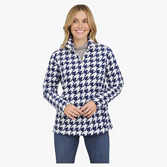 Women's Lands' End Powder Fleece Quarter Zip Pullover