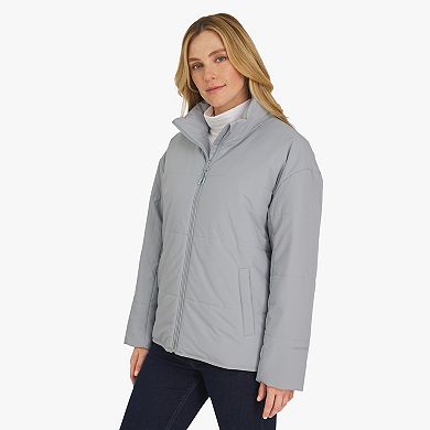 Women's Lands' End Air-Fill Jacket with Hidden Hood
