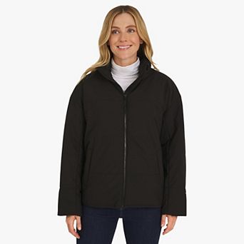 Women's Lands' End Air-Fill Jacket with Hidden Hood