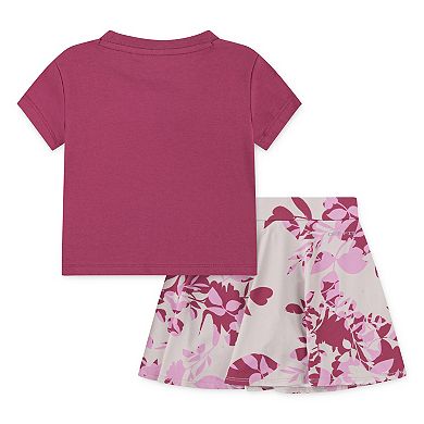 Baby & Toddler Girls Nike Club Floral Top & Dri-FIT Skort 2-Piece Set