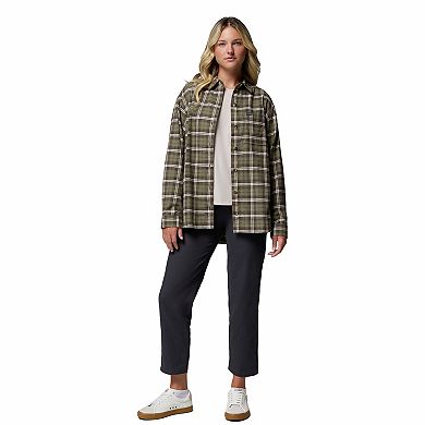 Plus Size Columbia Blue Point Creek Flannel Shirt