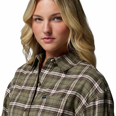 Plus Size Columbia Blue Point Creek Flannel Shirt