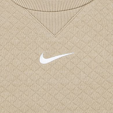 Newborn Baby Girls Nike Diamond Jacquard Bubble Romper