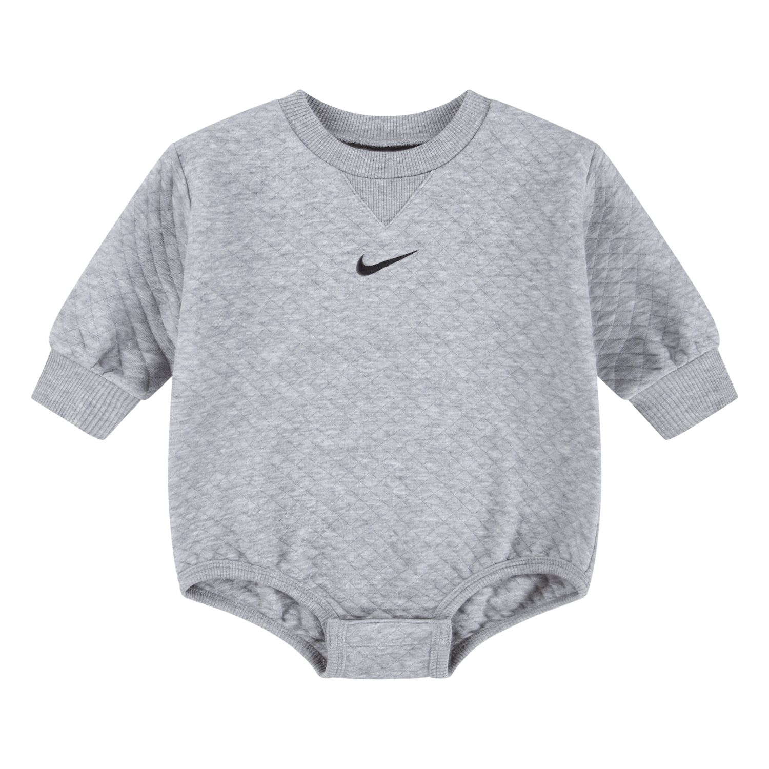 Комбинезон Nike Diamond Jacquard Bubble для девочек-малышей, цвет: Серый — фото 1