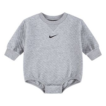 Newborn Baby Girls Nike Diamond Jacquard Bubble Romper