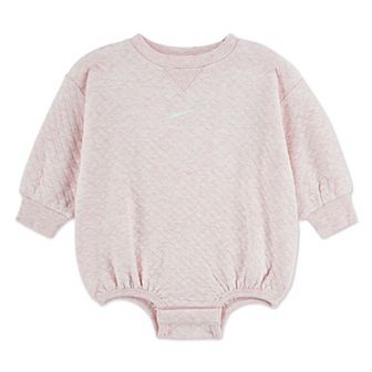 Newborn Baby Girls Nike Diamond Jacquard Bubble Romper