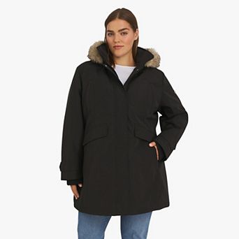 Plus Size Lands' End Parka with Detachable Hood