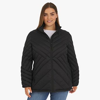 Plus Size Lands' End Lightweight Packable Puffer Jacket